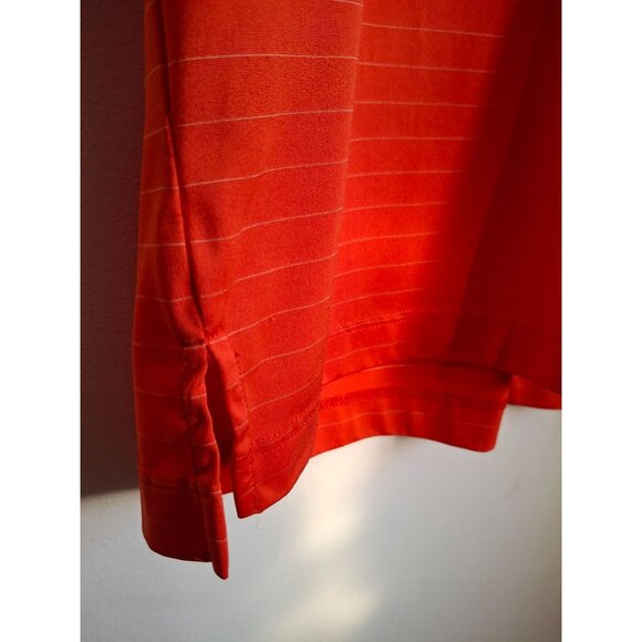 Monterey Club Mens Golf Polo Shirt L Red Striped Cleghorn Plantation - Picture 4 of 9